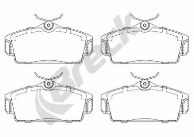 Комплект тормозных колодок, дисковый тормоз BRECK купить